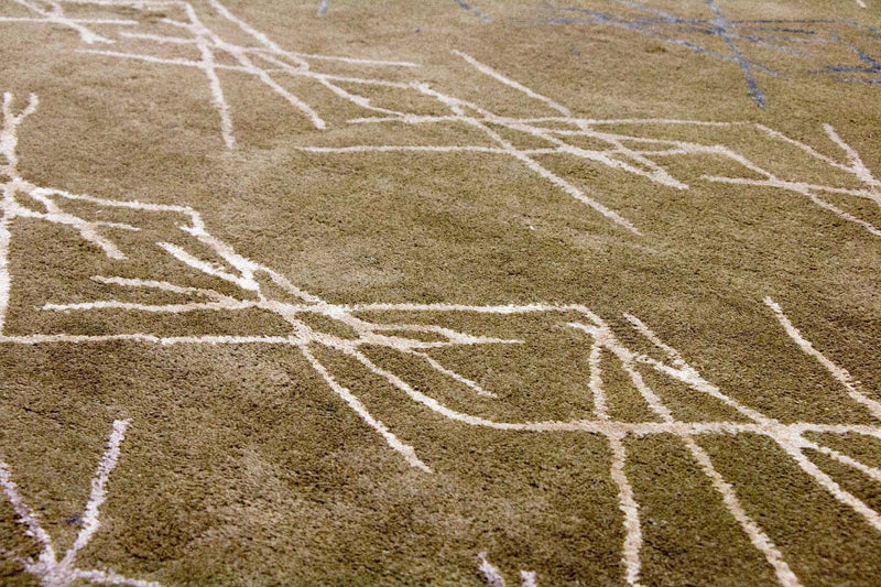 Designermatta - 182 x 122 cm - grön