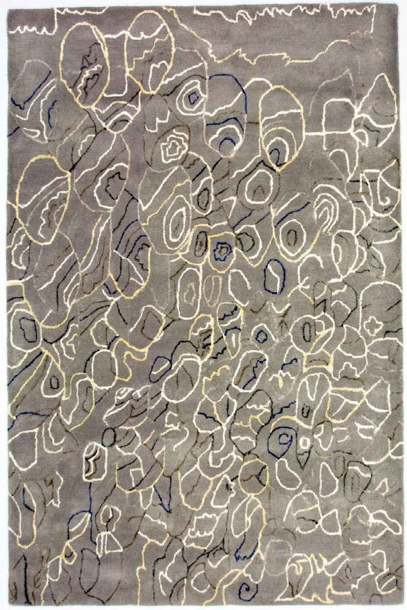 Designermatta - 243 x 155 cm - silver