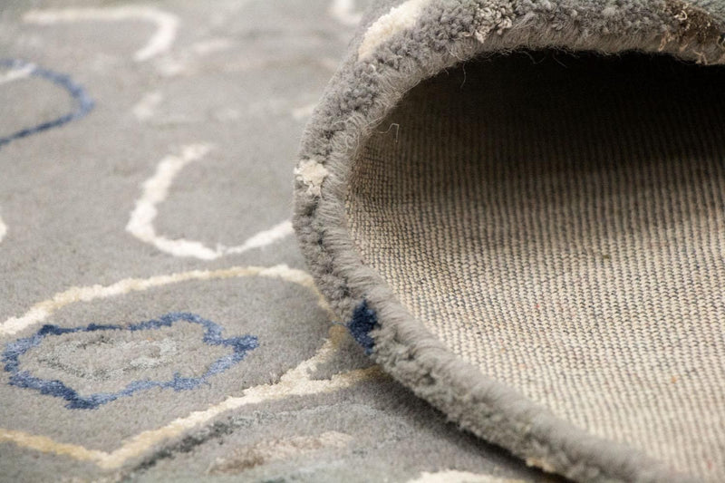 Designermatta - 243 x 155 cm - silver