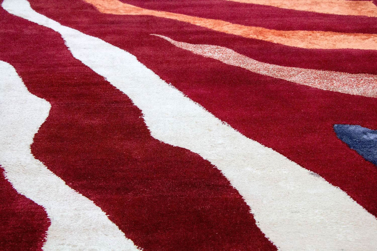 Designermatta - 244 x 159 cm - flerfärgad