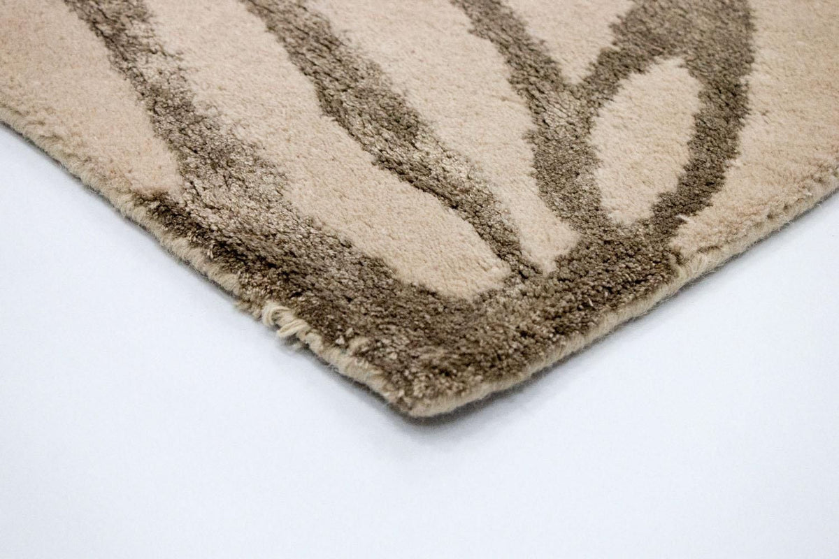 Designermatta - 196 x 135 cm - beige