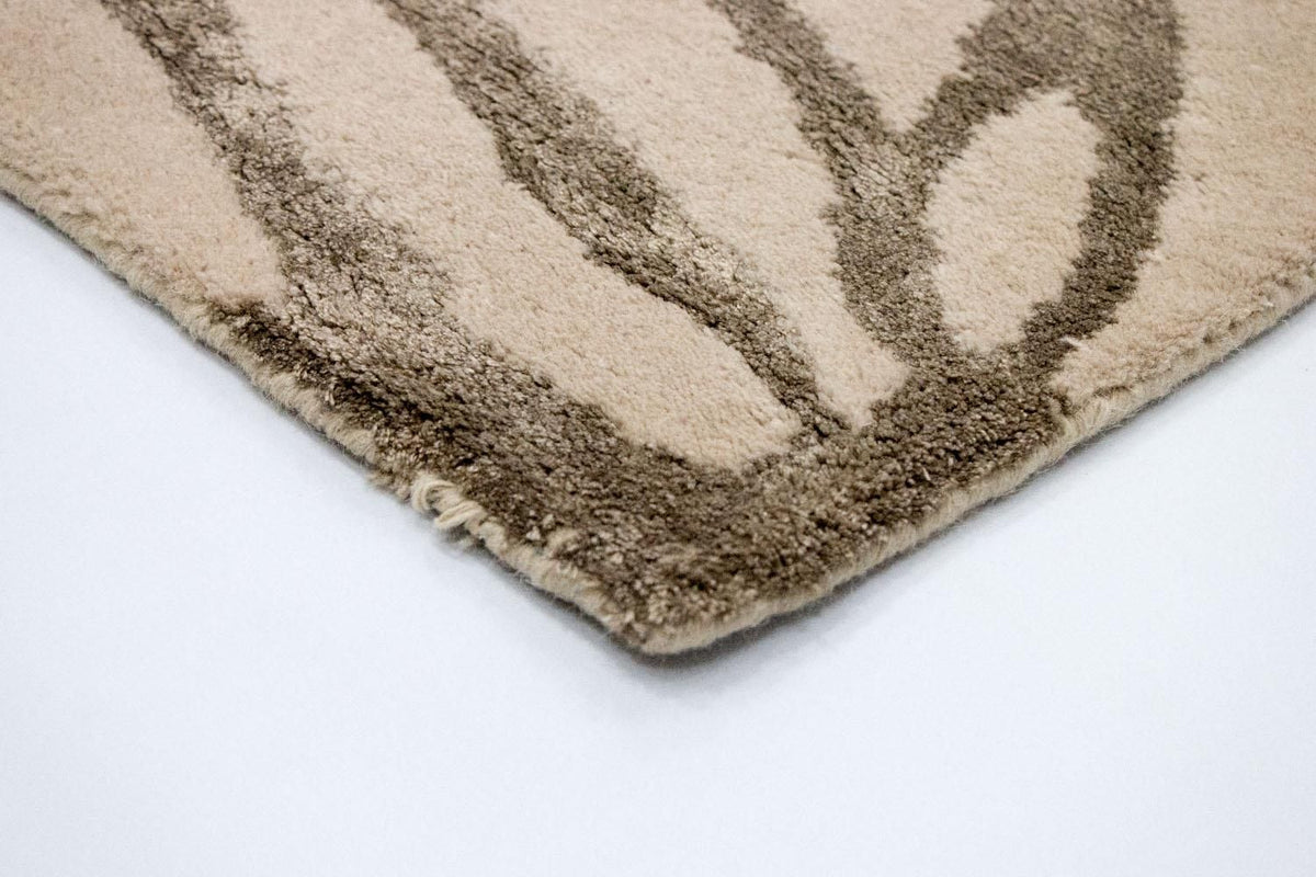 Designermatta - 196 x 135 cm - beige