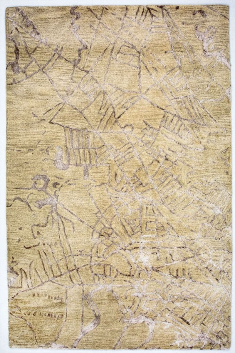 Designermatta - 243 x 152 cm - flerfärgad