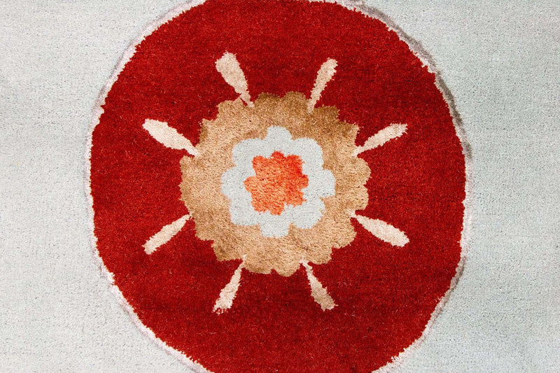 Designermatta - 239 x 150 cm - silver