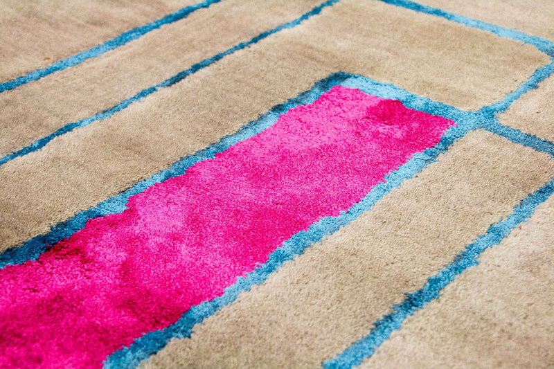 Designermatta - 239 x 152 cm - flerfärgad