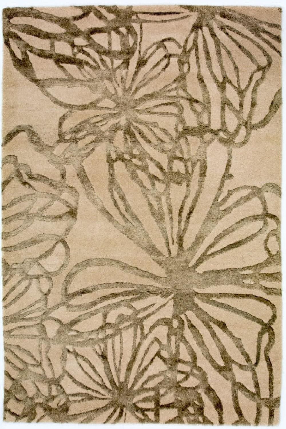 Designermatta - 193 x 134 cm - beige