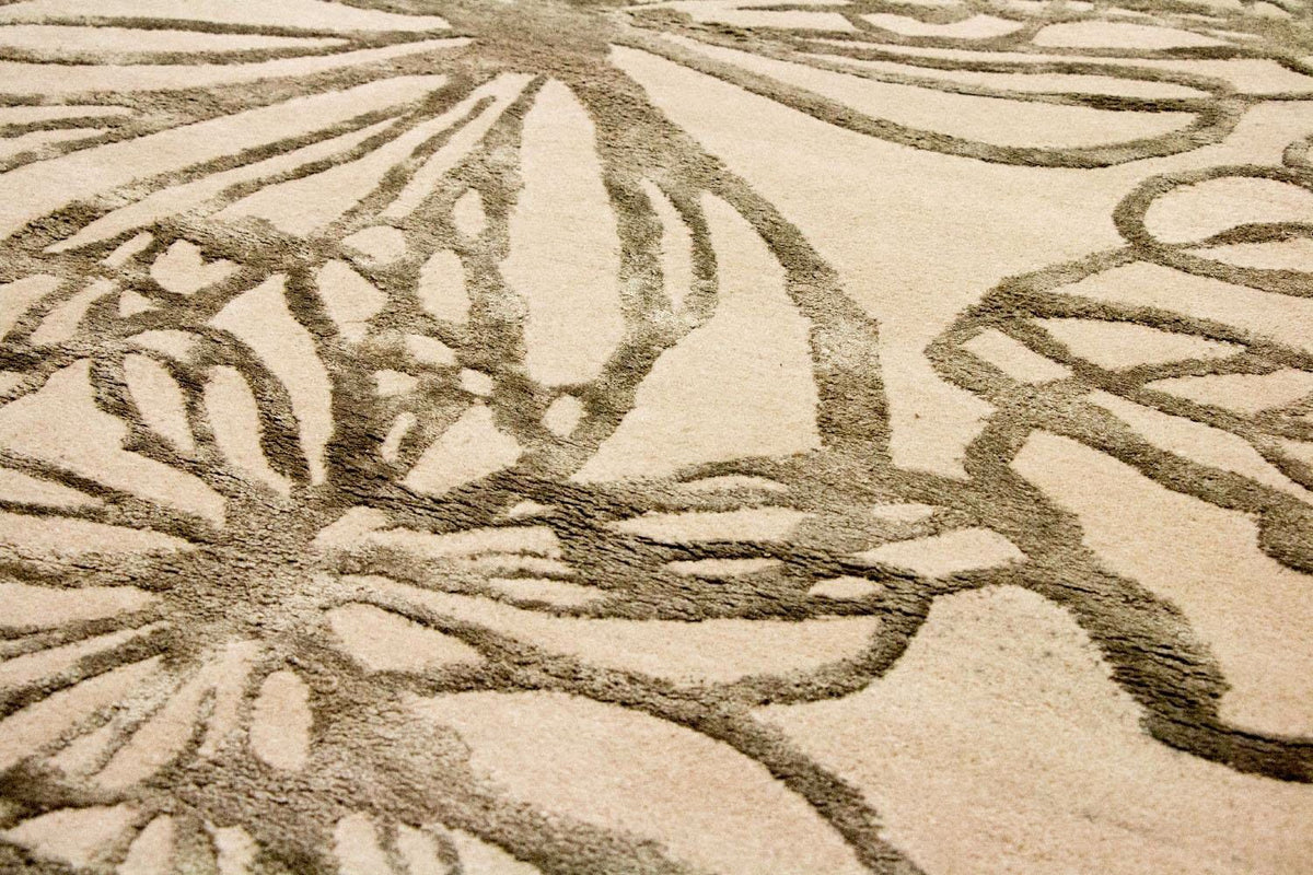 Designermatta - 193 x 134 cm - beige