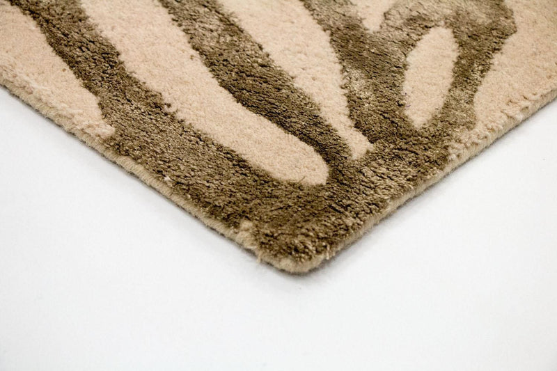 Designermatta - 193 x 134 cm - beige