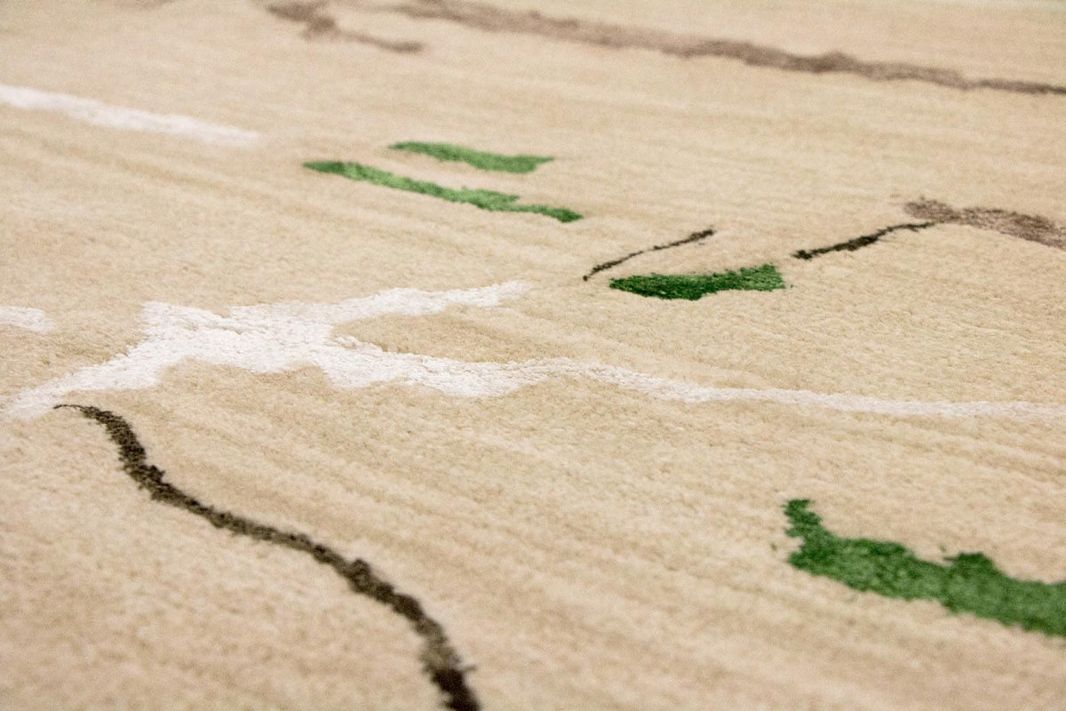 Designermatta - 241 x 152 cm - flerfärgad