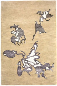 Designermatta - 241 x 154 cm - beige