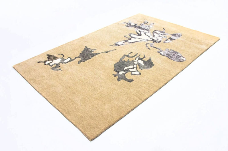 Designermatta - 241 x 154 cm - beige