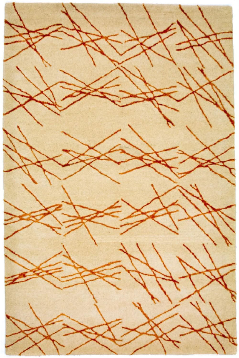 Designermatta - 199 x 137 cm - beige