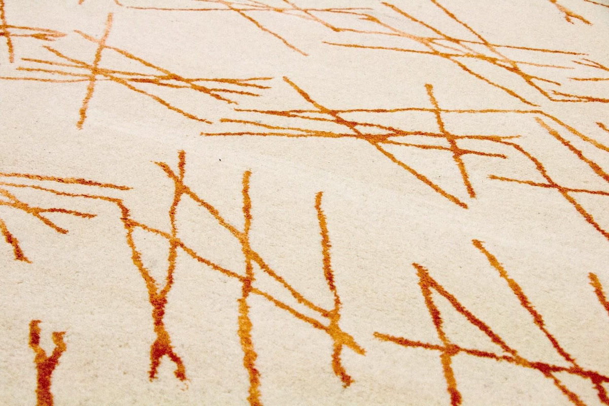 Designermatta - 199 x 137 cm - beige