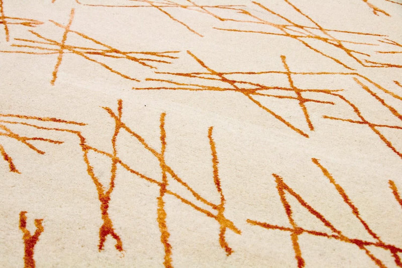 Designermatta - 199 x 137 cm - beige