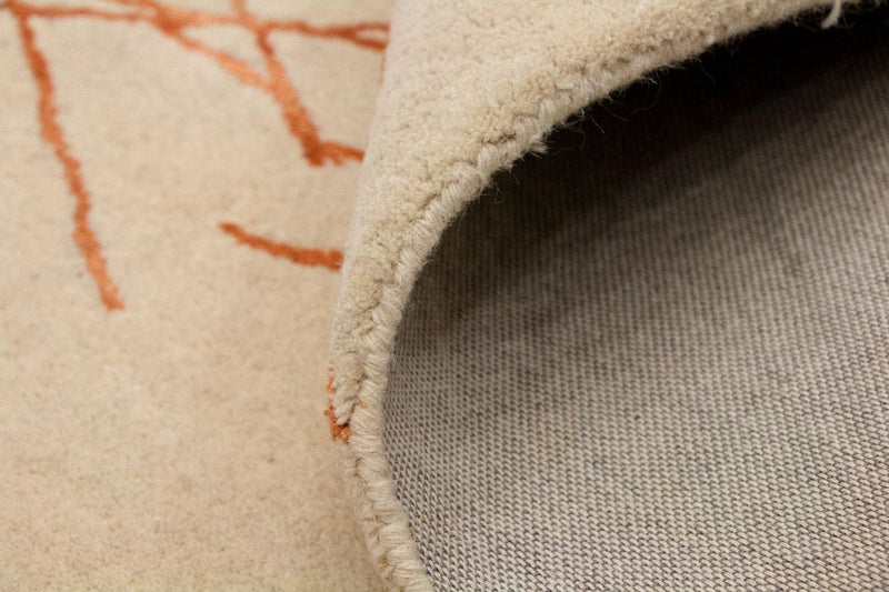 Designermatta - 199 x 137 cm - beige