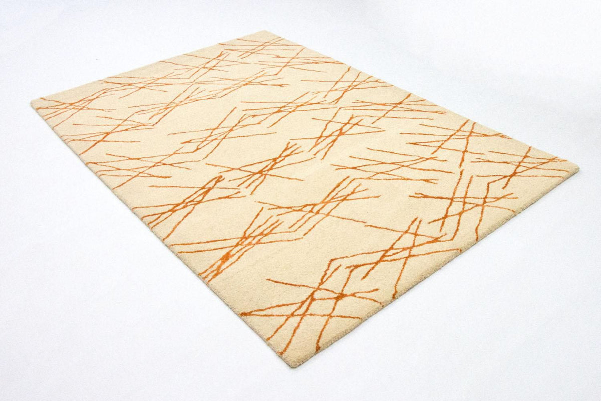 Designermatta - 199 x 137 cm - beige