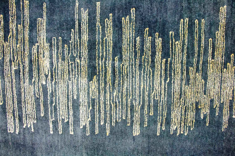 Designermatta - 246 x 154 cm - blå