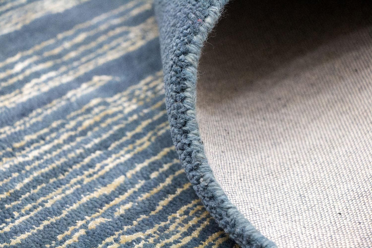 Designermatta - 246 x 154 cm - blå