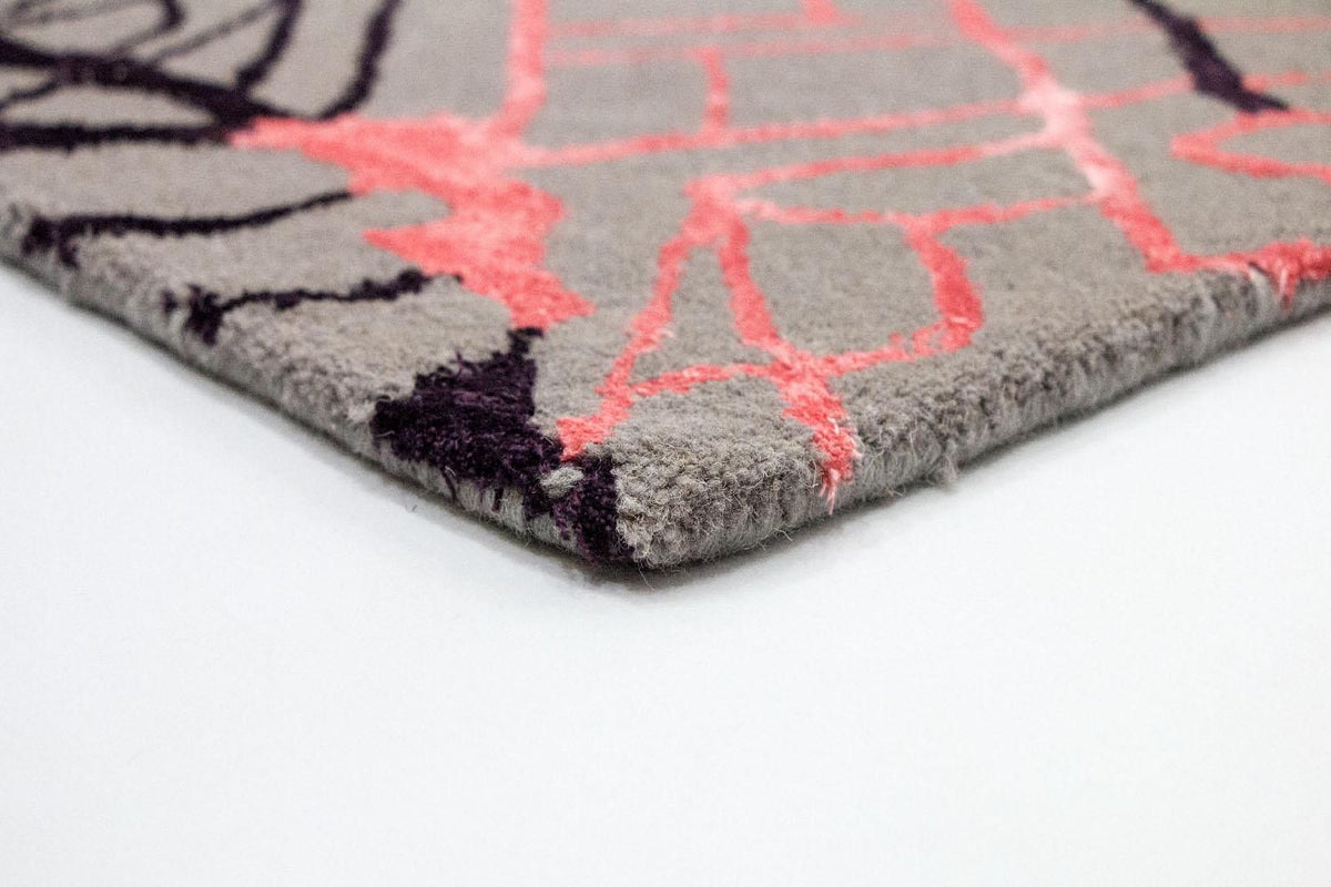 Designermatta - 241 x 151 cm - flerfärgad