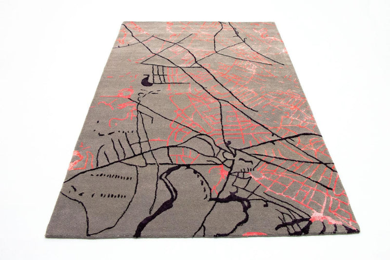 Designermatta - 241 x 151 cm - flerfärgad