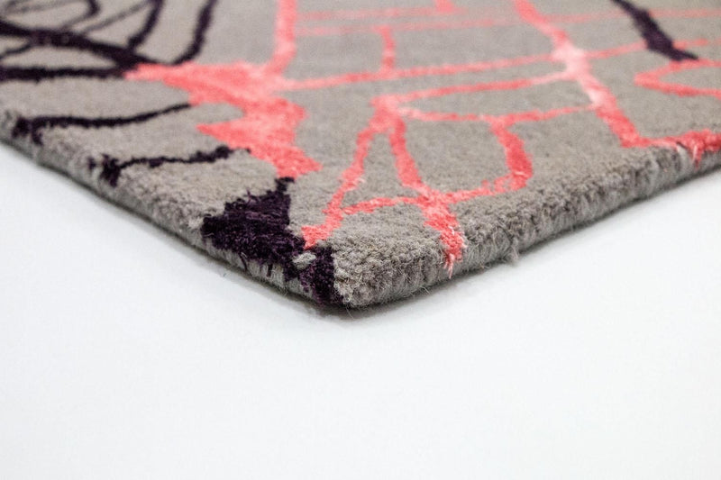 Designermatta - 241 x 151 cm - flerfärgad