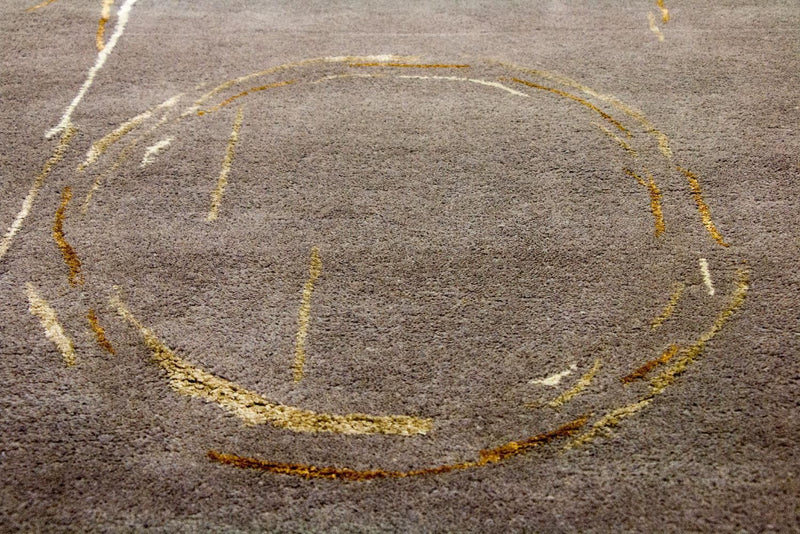 Designermatta - 242 x 151 cm - brun