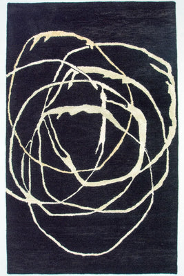 Designermatta - 245 x 153 cm - blå