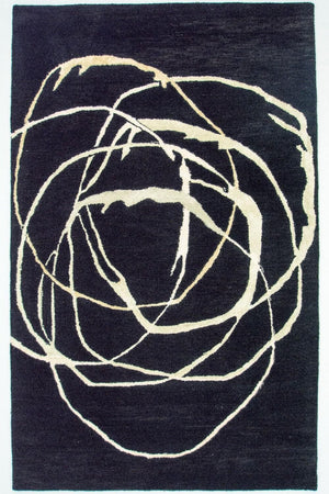 Designermatta - 245 x 153 cm - blå