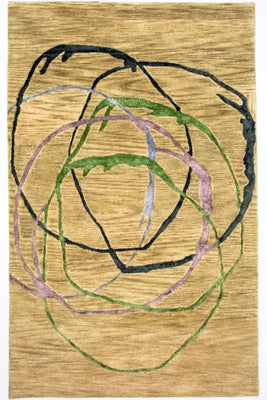 Designermatta - 243 x 152 cm - flerfärgad