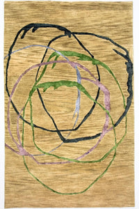 Designermatta - 243 x 152 cm - flerfärgad