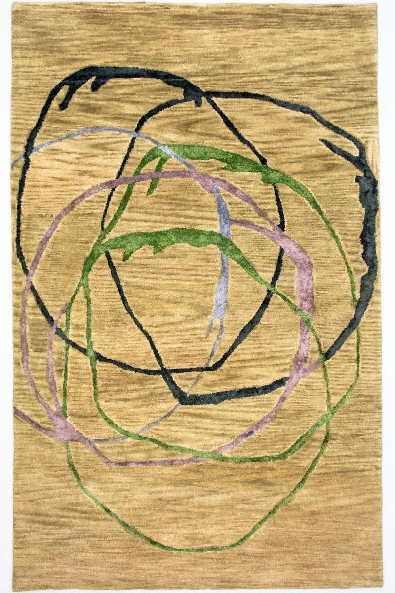 Designermatta - 243 x 152 cm - flerfärgad