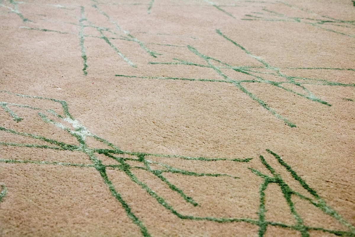 Designermatta - 198 x 136 cm - beige