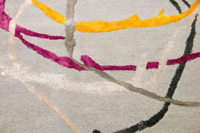 Designermatta - 243 x 153 cm - silver