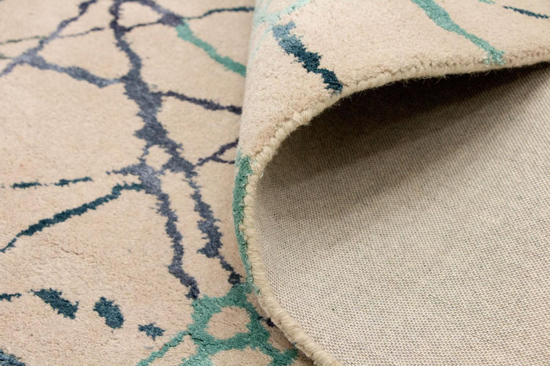 Designermatta - 197 x 136 cm - beige