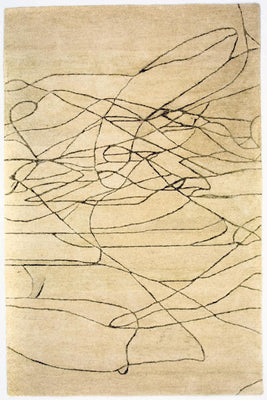 Designermatta - 239 x 152 cm - beige