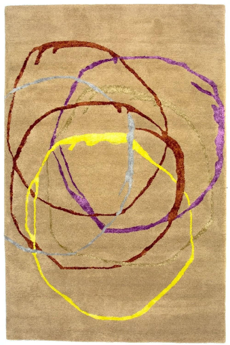 Designermatta - 246 x 152 cm - beige