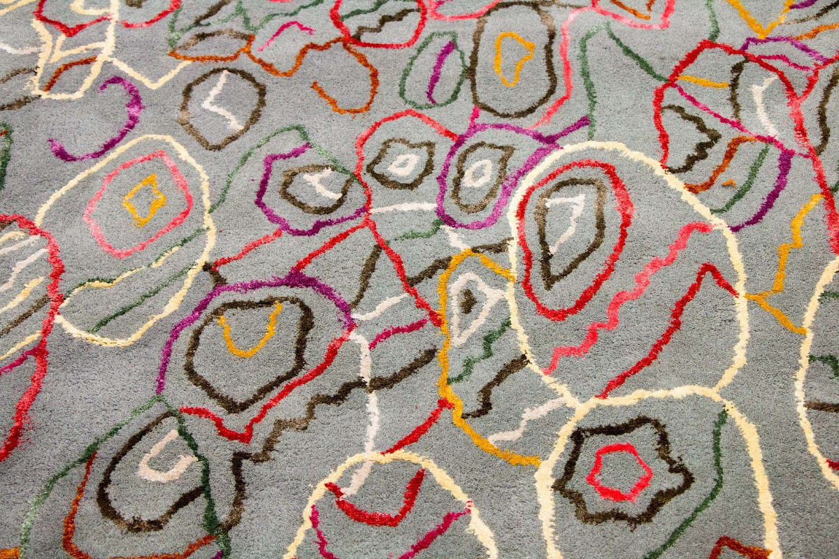 Designermatta - 241 x 153 cm - flerfärgad