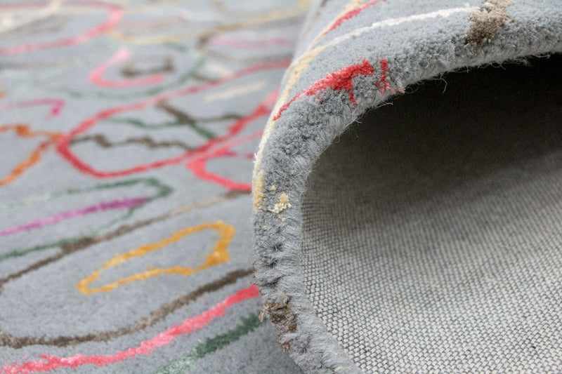 Designermatta - 241 x 153 cm - flerfärgad