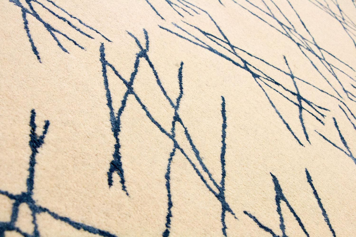 Designermatta - 197 x 138 cm - beige