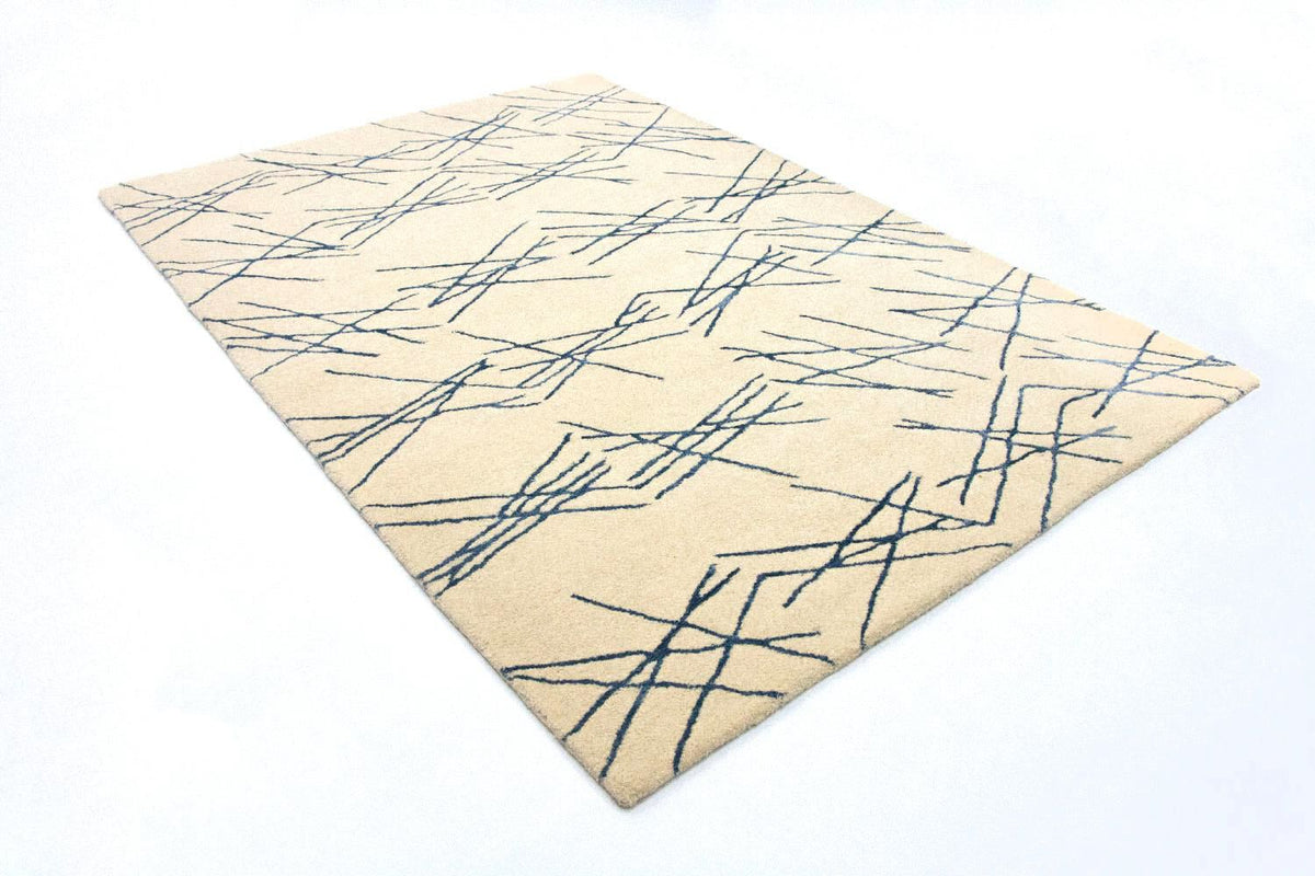 Designermatta - 197 x 138 cm - beige