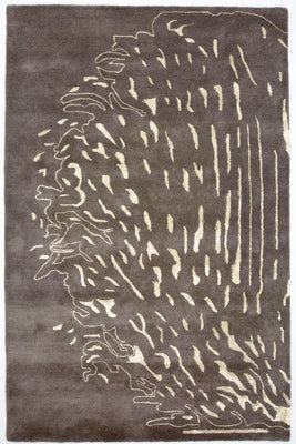 Designermatta - 241 x 153 cm - brun