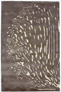 Designermatta - 241 x 153 cm - brun