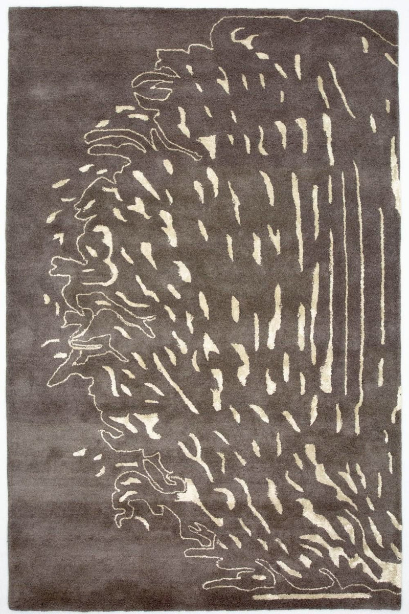 Designermatta - 241 x 153 cm - brun