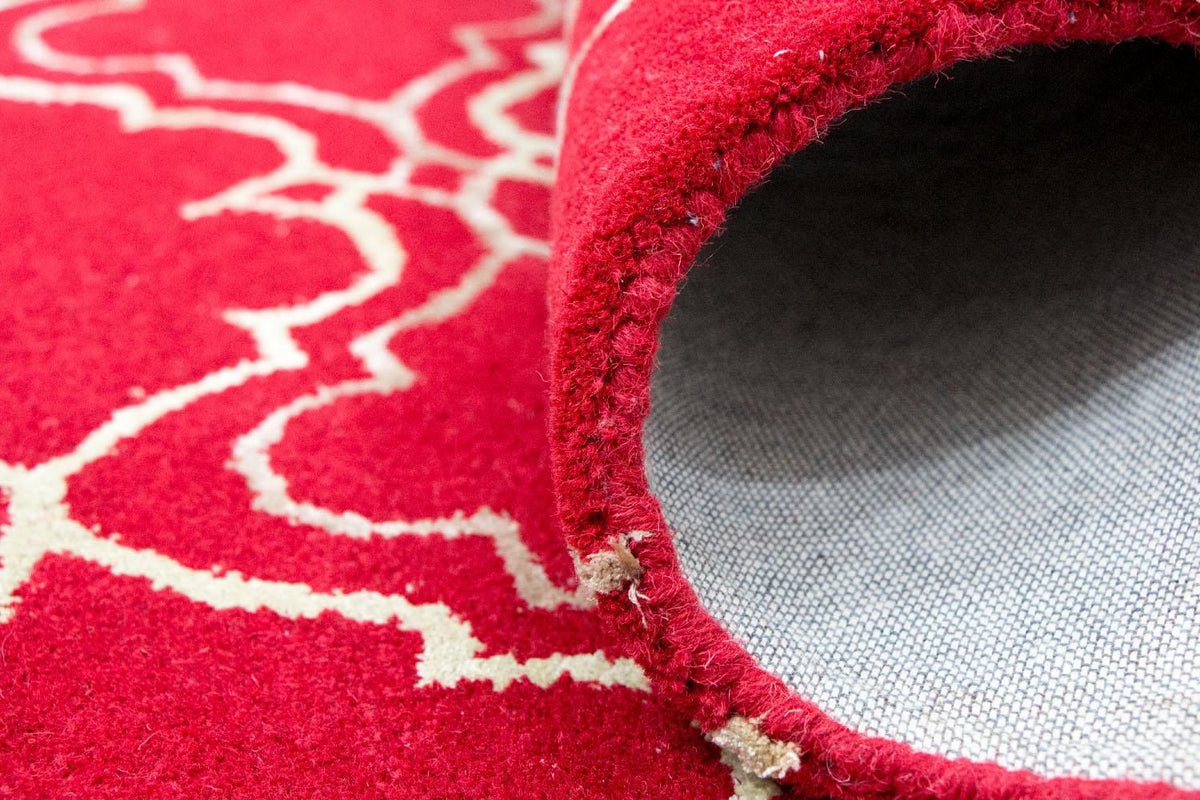 Ullmatta - 240 x 152 cm - röd