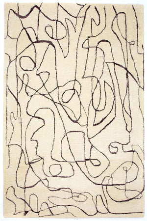 Designermatta - 243 x 153 cm - beige