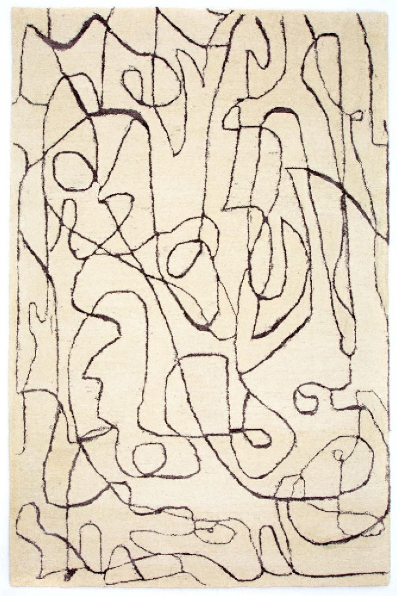 Designermatta - 243 x 153 cm - beige