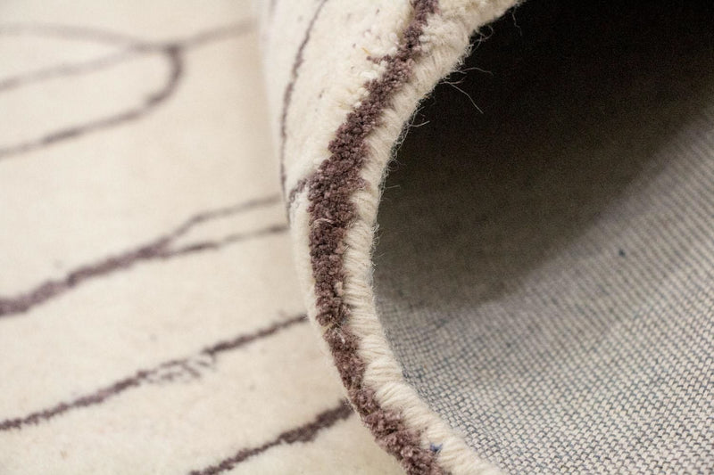 Designermatta - 243 x 153 cm - beige