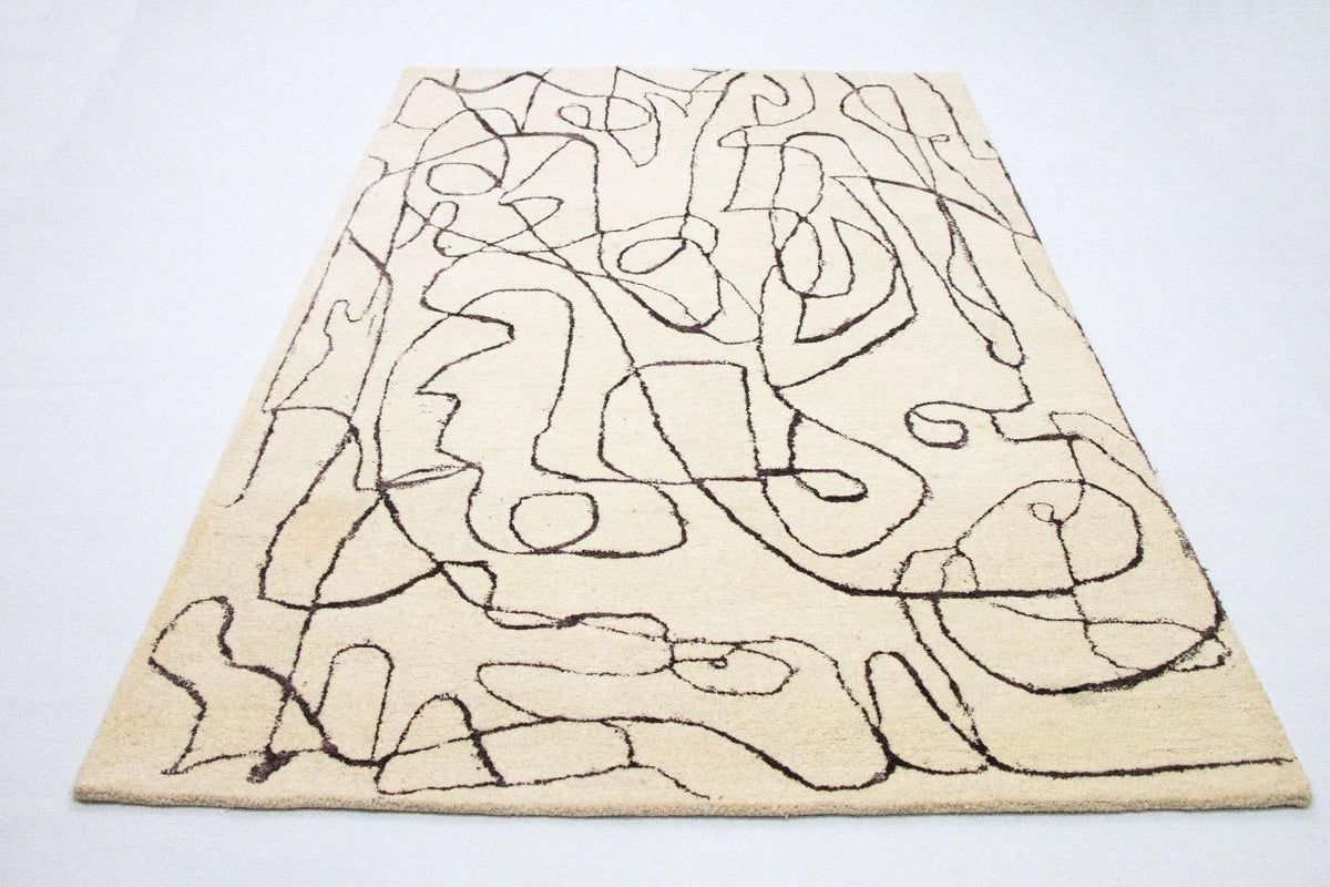 Designermatta - 243 x 153 cm - beige
