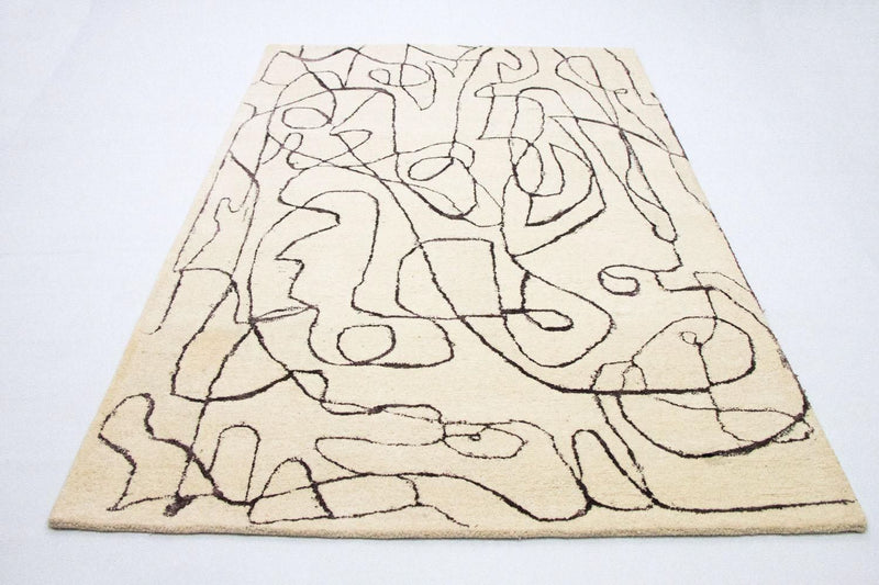Designermatta - 243 x 153 cm - beige