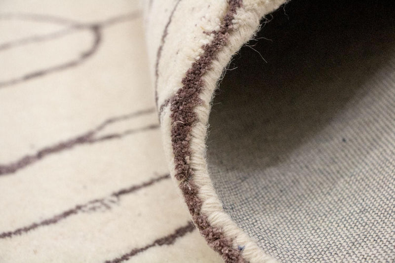 Designermatta - 243 x 153 cm - beige